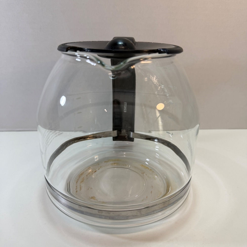 Mr Coffee Replacement Carafe 12 Cup Clear Black Glass Coffee Pot PL12 OEM Part - Picture 4 of 9